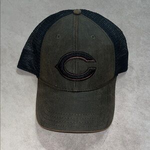 Team NFL Brown Black Logo Mesh Snapback